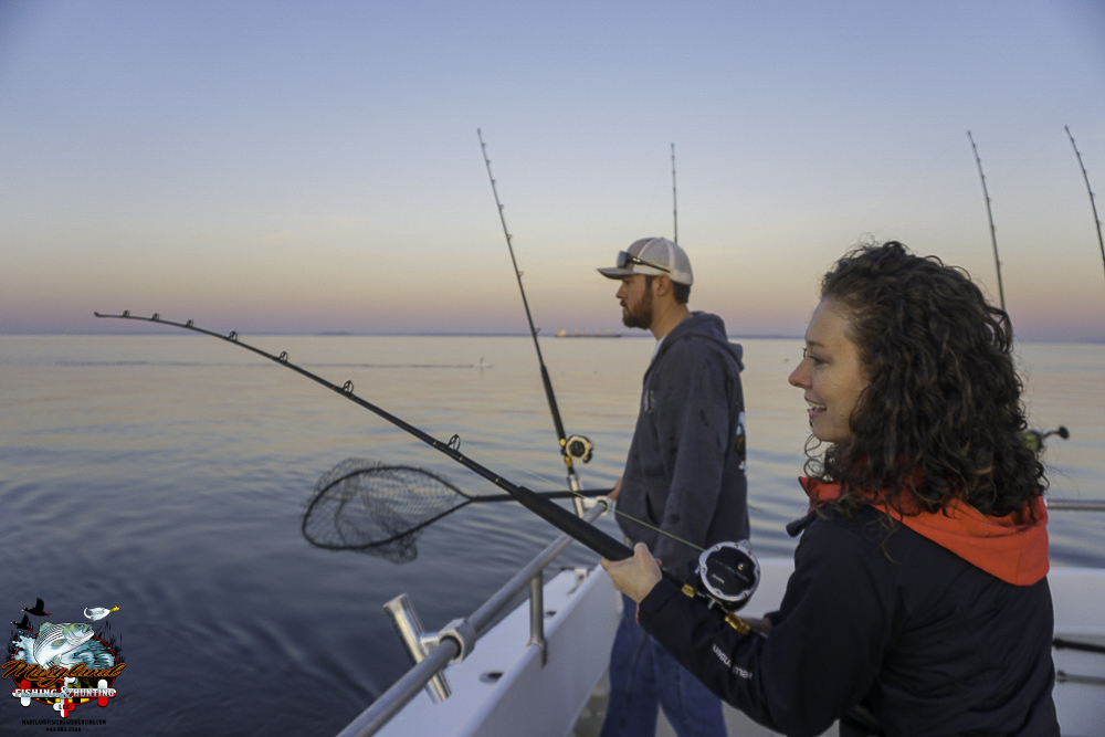 Striped Bass Fishing aboard The Marylander