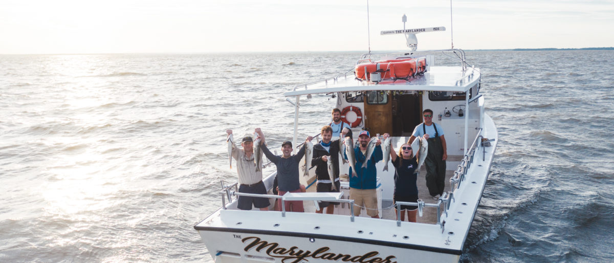 Spend your day on the Chesapeake Bay fishing aboard The Marylander!
