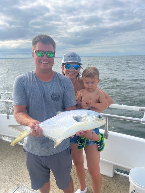 Did you know that the Chesapeake Bay is home to various migratory species?! We caught this 23' Florida Pompano on one of our most memorable Fishing Trips!